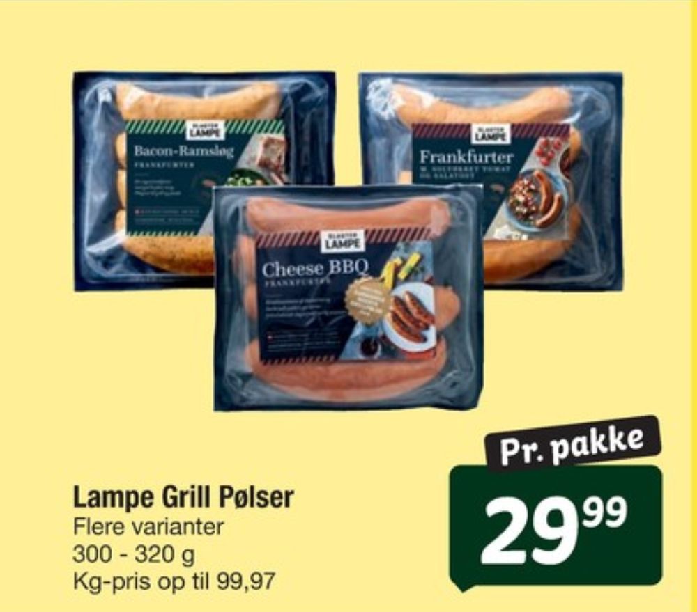 Slagter Lampe, Cheese BBQ Frankfurter