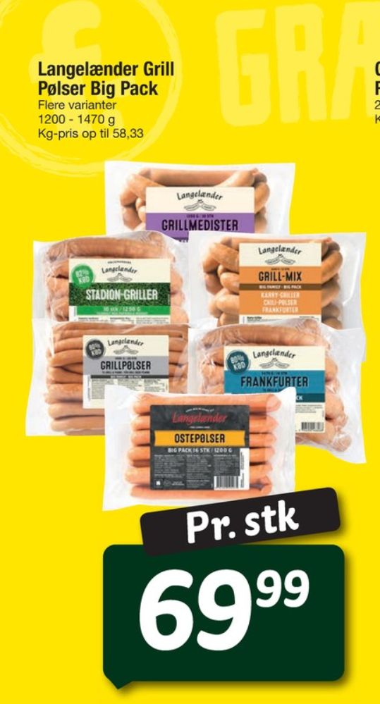 Langelænder, Grillpølser