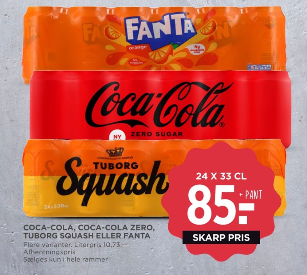 Fanta Orange, Appelsinsodavand 24 pk.