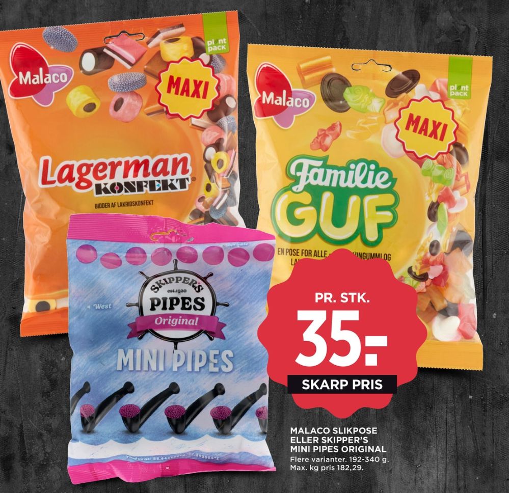 Malaco, Slikpose Lagerman Konfekt
