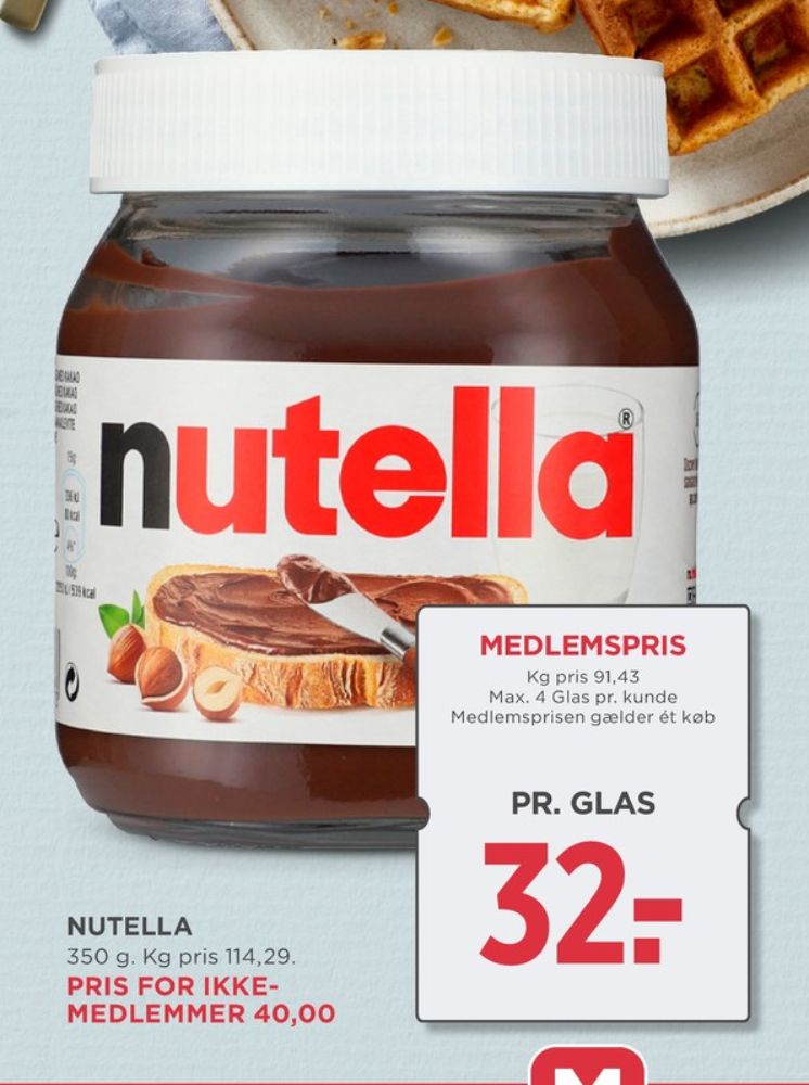 Nutella, Smørepålæg