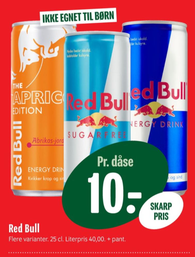 Red Bull The Apricot Edition, Energidrik