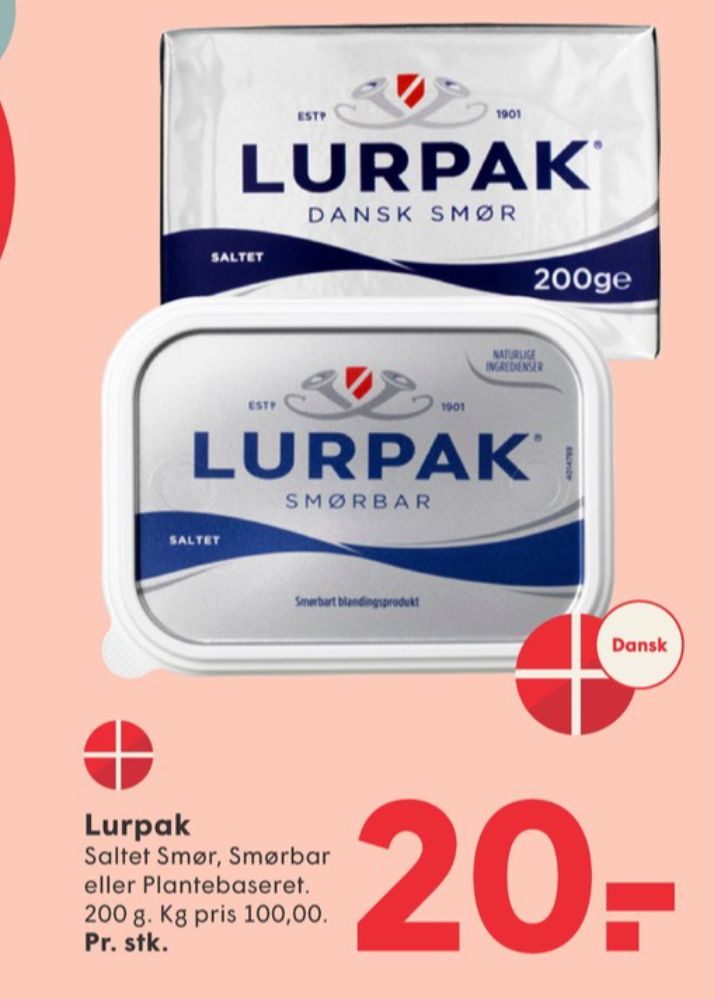 Lurpak, Smør