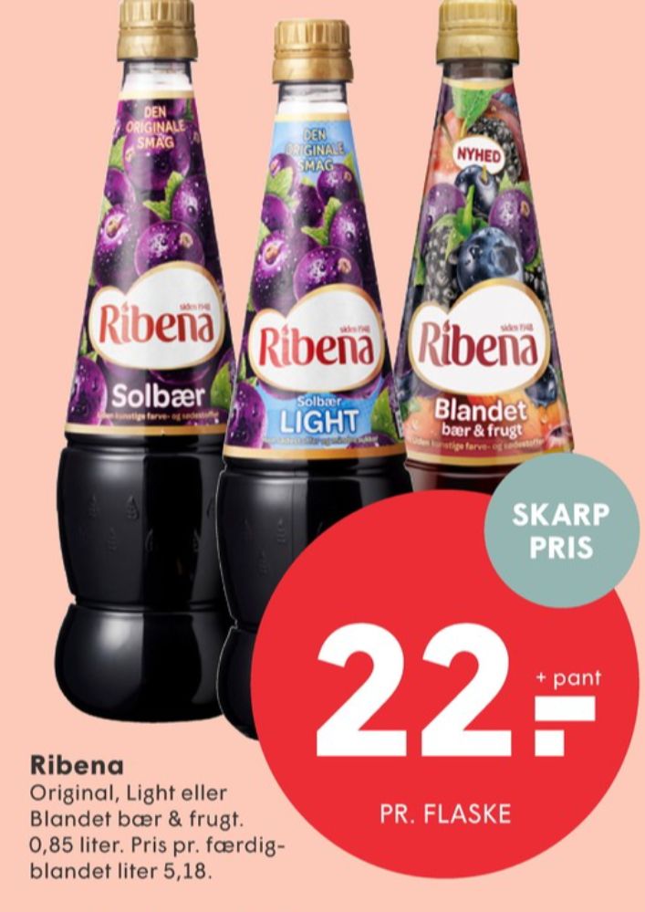 Ribena, Solbær Frugtsaft