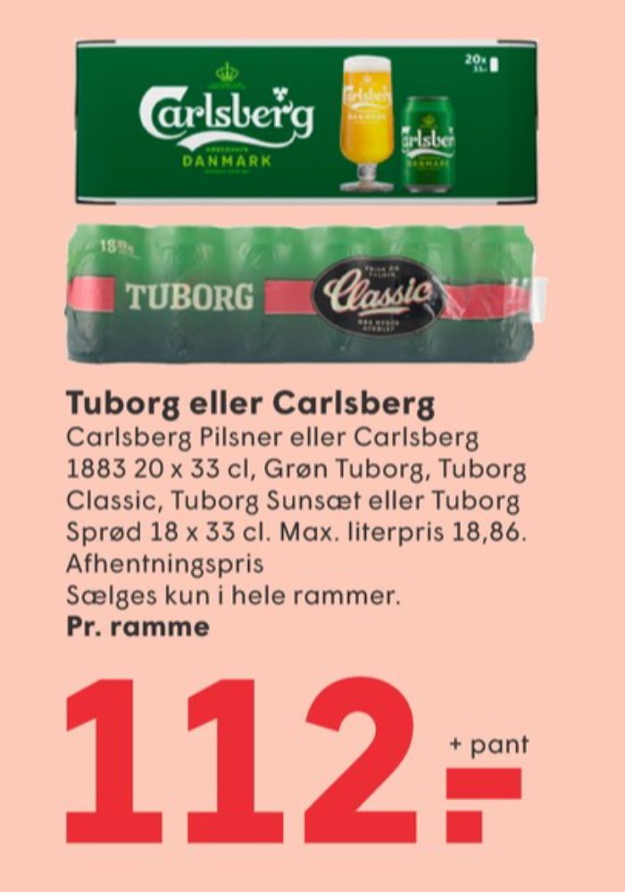 Carlsberg Pilsner, Øl 20 pk.