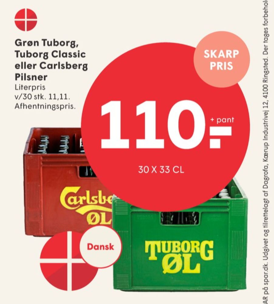 Tuborg Classic, Øl