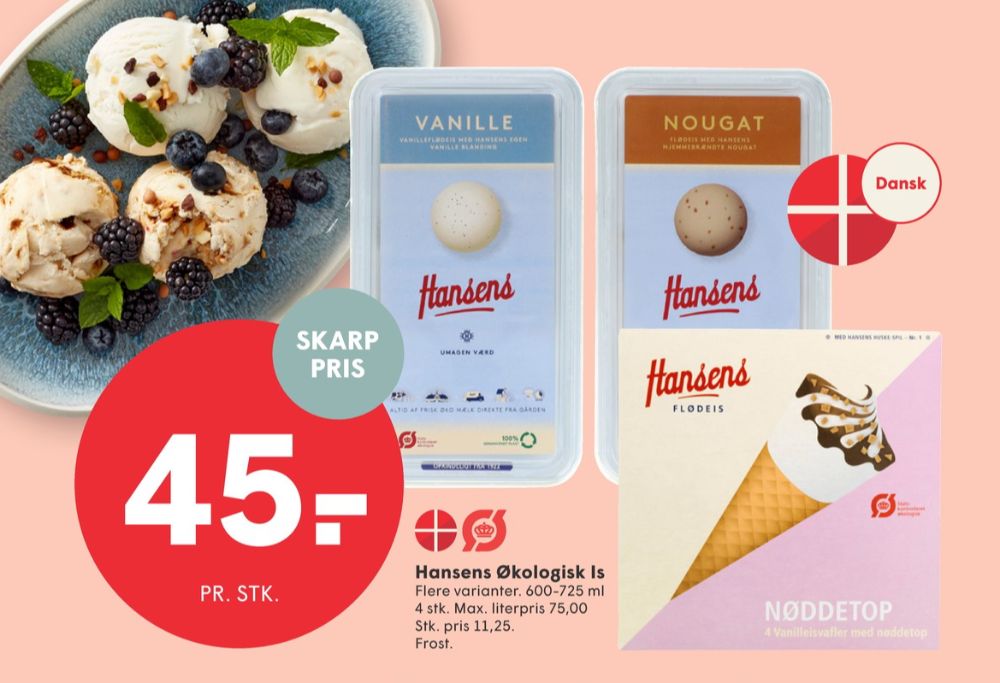 Hansens, Nøddetop isvafler