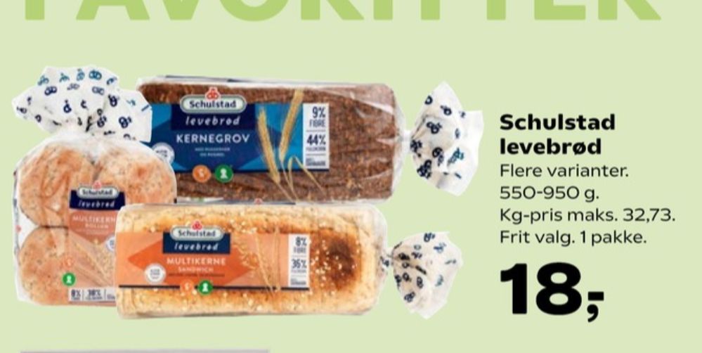 Schulstad Levebrød, Kernegrov Rugbrød