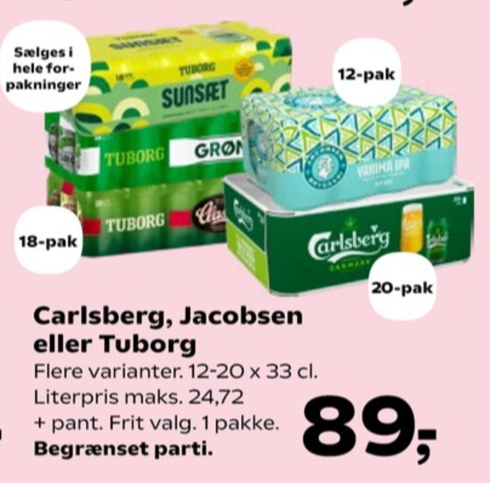 Carlsberg Pilsner, Øl 20 pk.