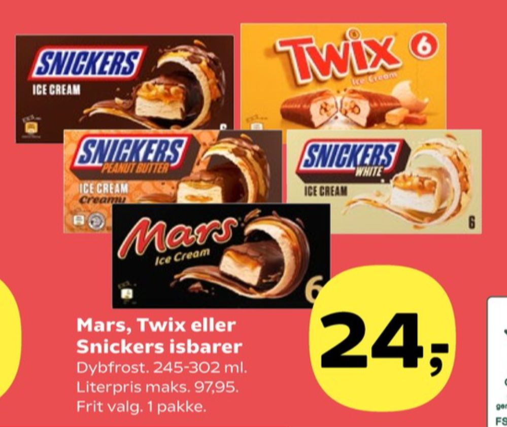 Snickers, Issnacks
