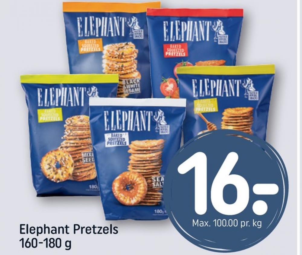 Elephant, Pretzels Black & White Sesame