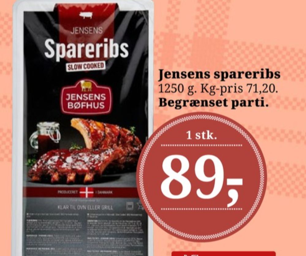 Jensens, Spareribs