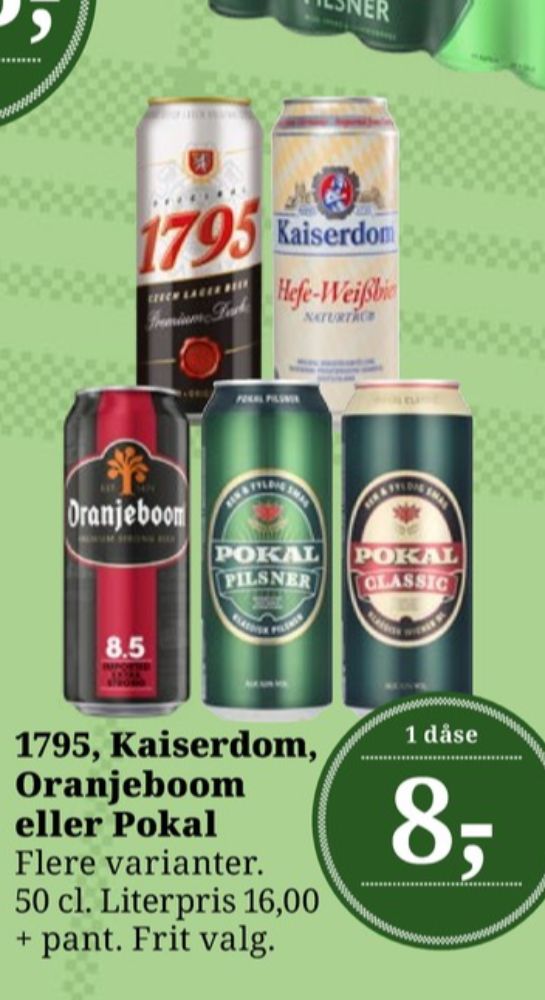 Pokal Pilsner, Øl