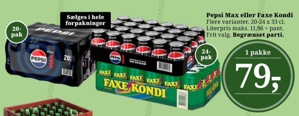 Pepsi Max, Cola 24 pk.