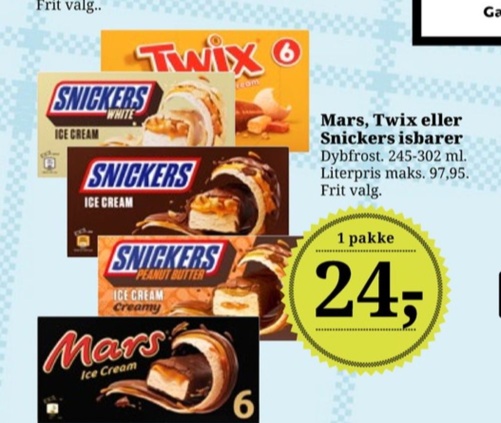 Snickers, Issnacks