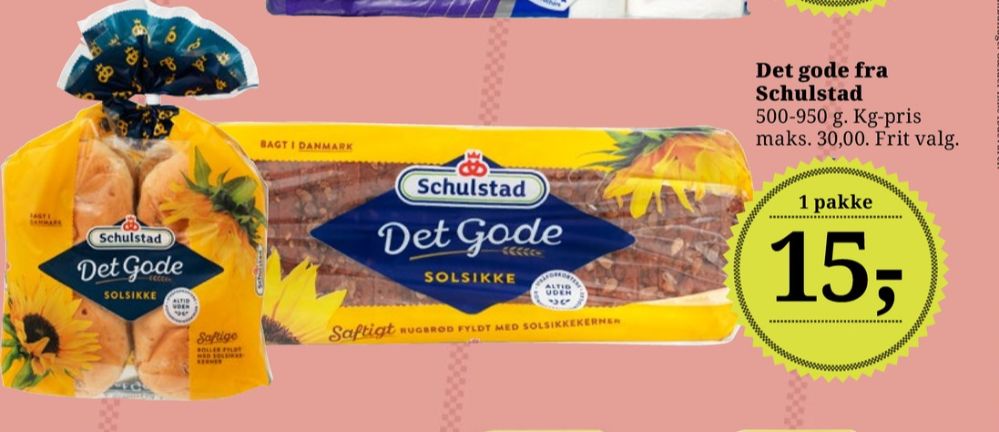 Schulstad Det Gode, Solsikkerugbrød