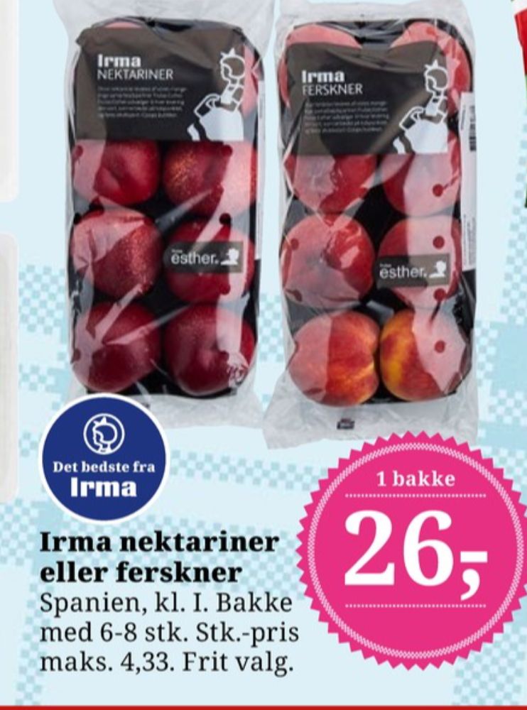 Irmas, Ferskner