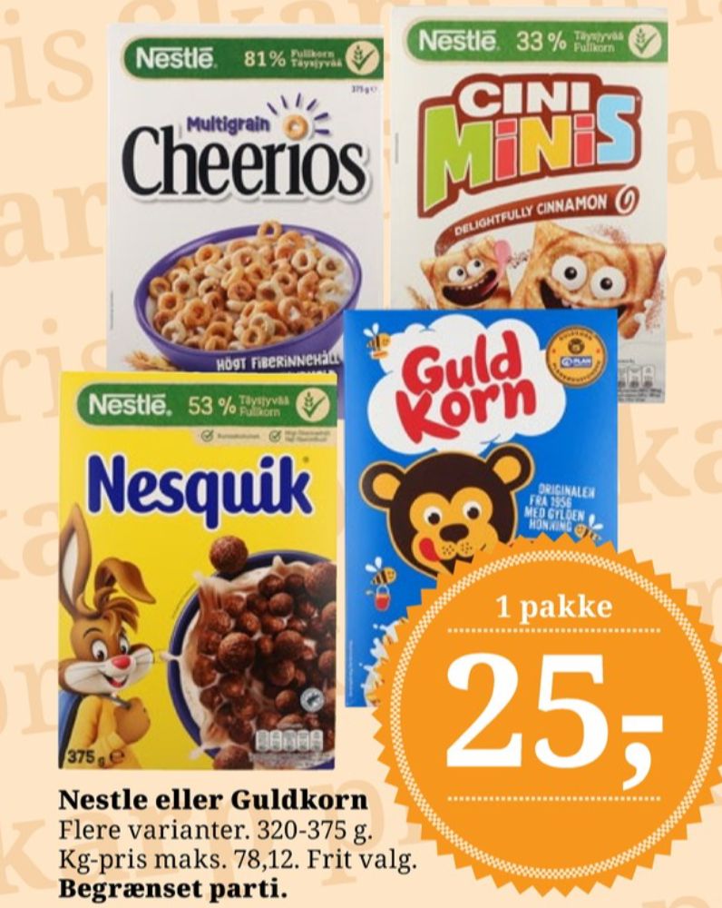 Nestlé Cini Mini, Morgenmadsprodukt Cini Minis Crazily Cinnamon