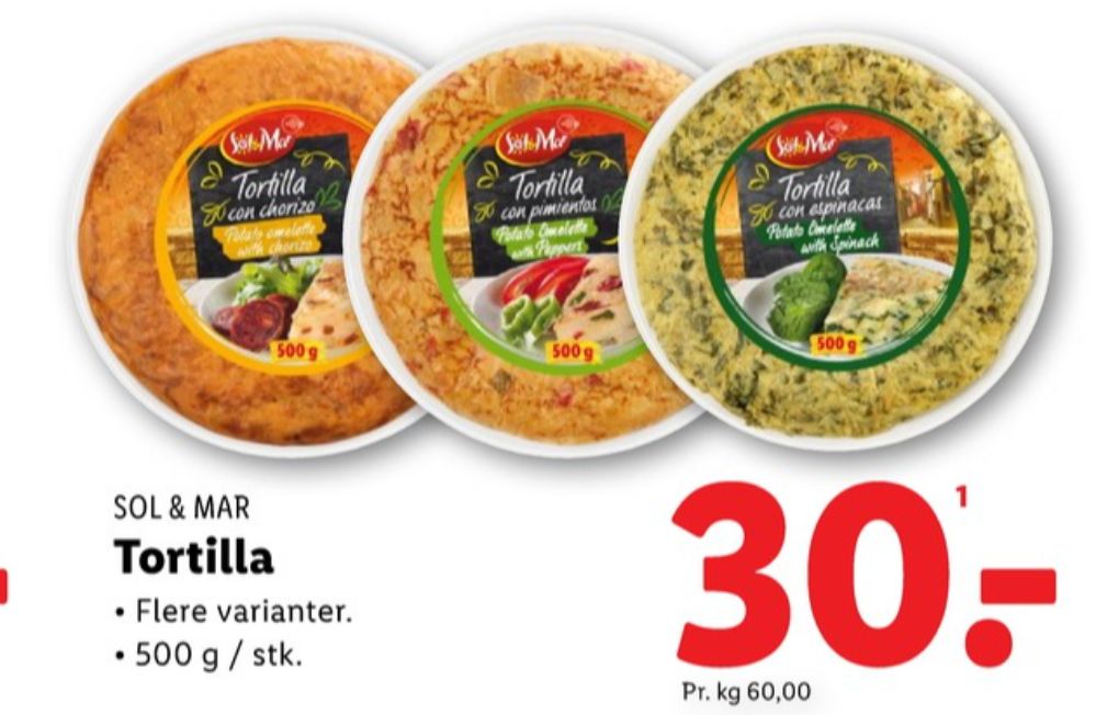 Sol & Mar, Tortilla Spinat
