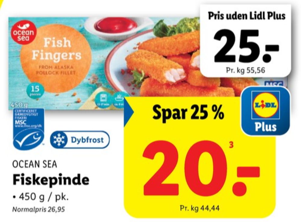 Ocean Sea, Fiskepinde