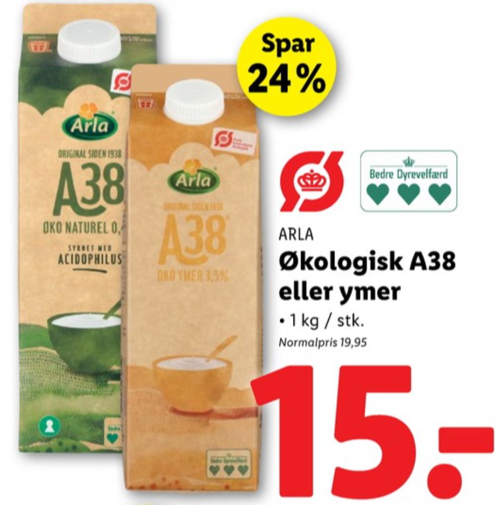 Arla, A-38 Øko Naturel 0,4%