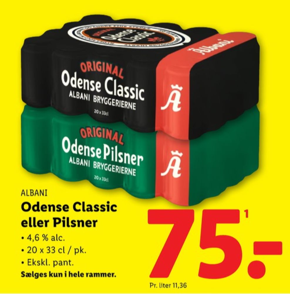 Odense Classic, Øl 20 pk.