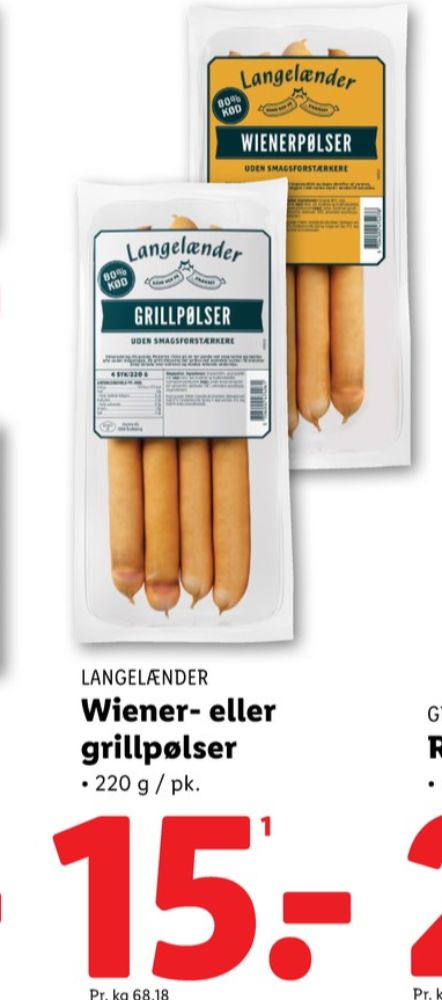 Langelænder, Grillpølser