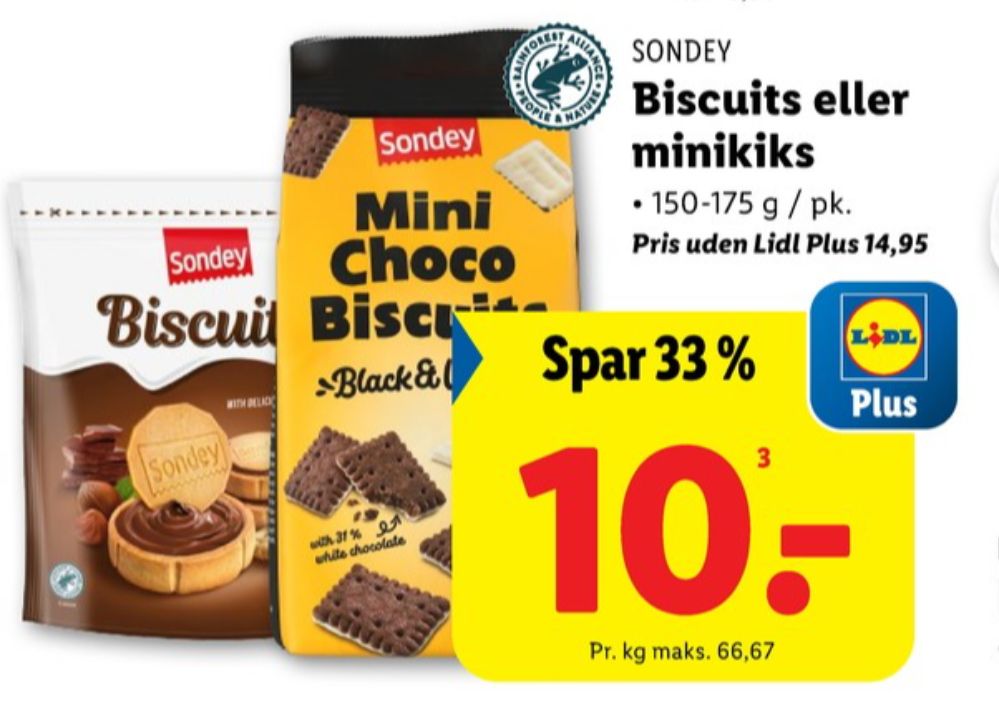 Sondey, Mini Choco Biscuits Black & White