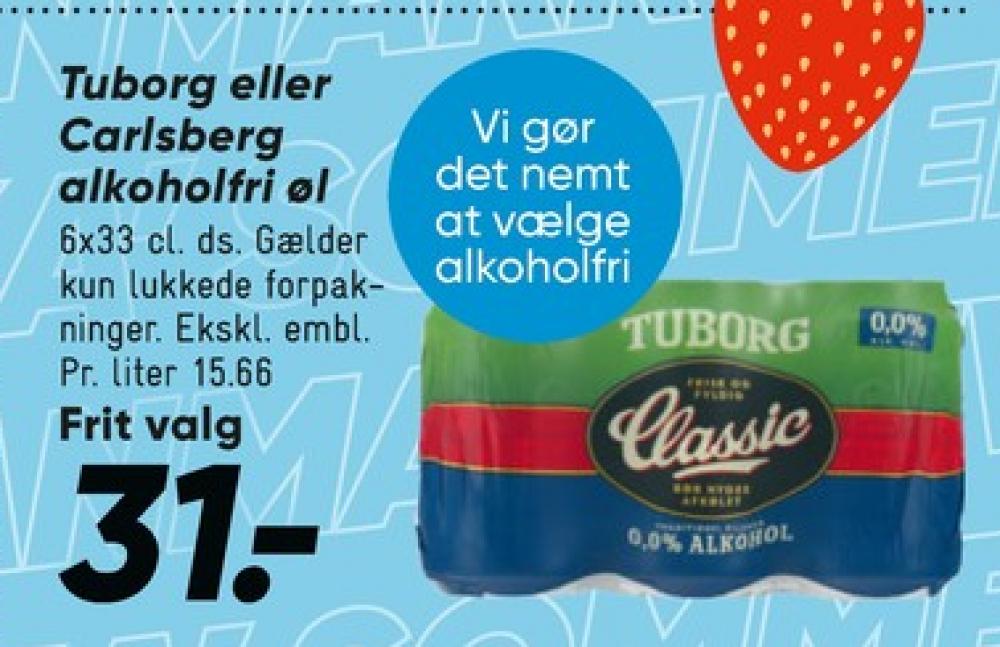 Carlsberg Nordic Pilsner, Øl - Alkoholfri 6 pk.