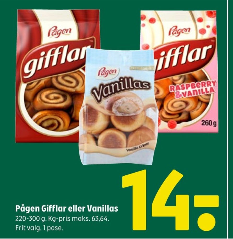 Pågen, Gifflar Raspberry Vanilla