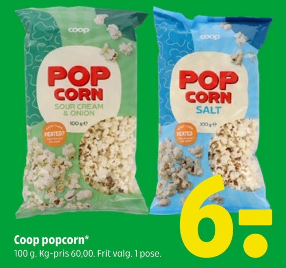 Coop, Popcorn Salted