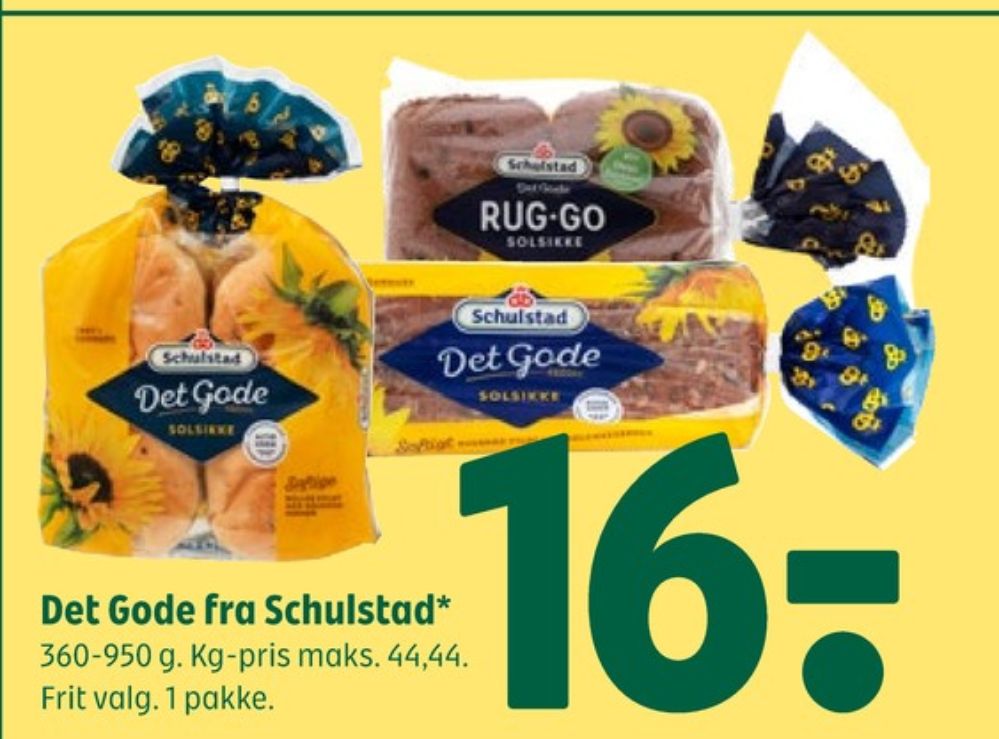 Schulstad Det Gode, Solsikkerugbrød