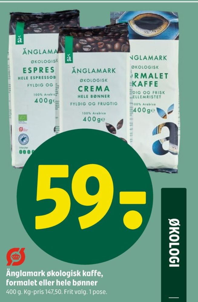 Änglamark Espresso, Kaffebønner