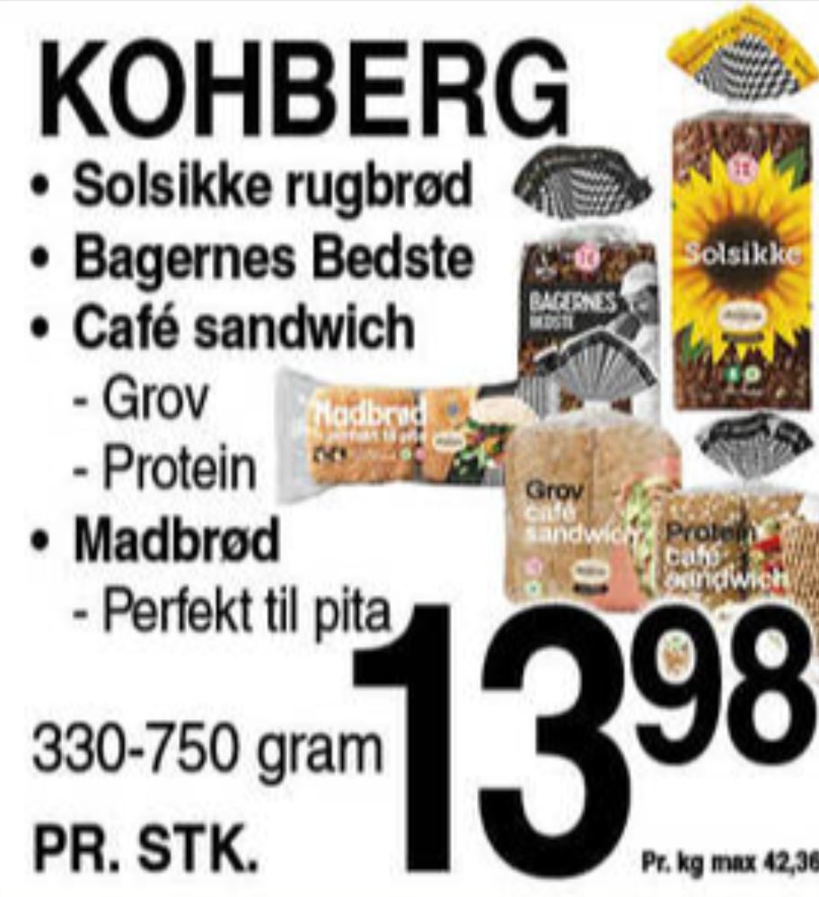 Kohberg, Solsikkerugbrød