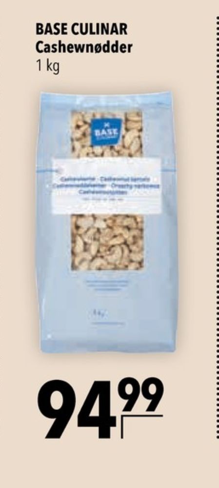 Base Culinar, Cashewnødder