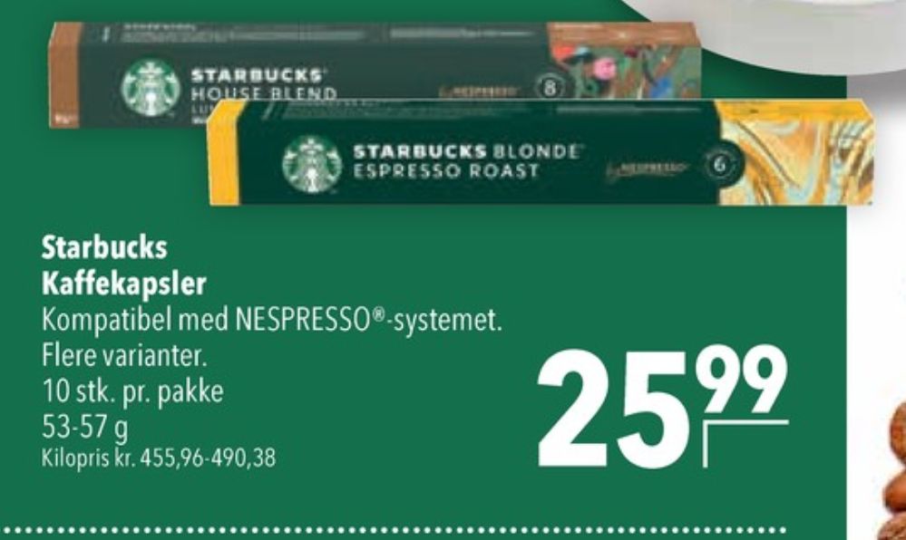 Starbucks House Blend Lungo, Kaffekapsler