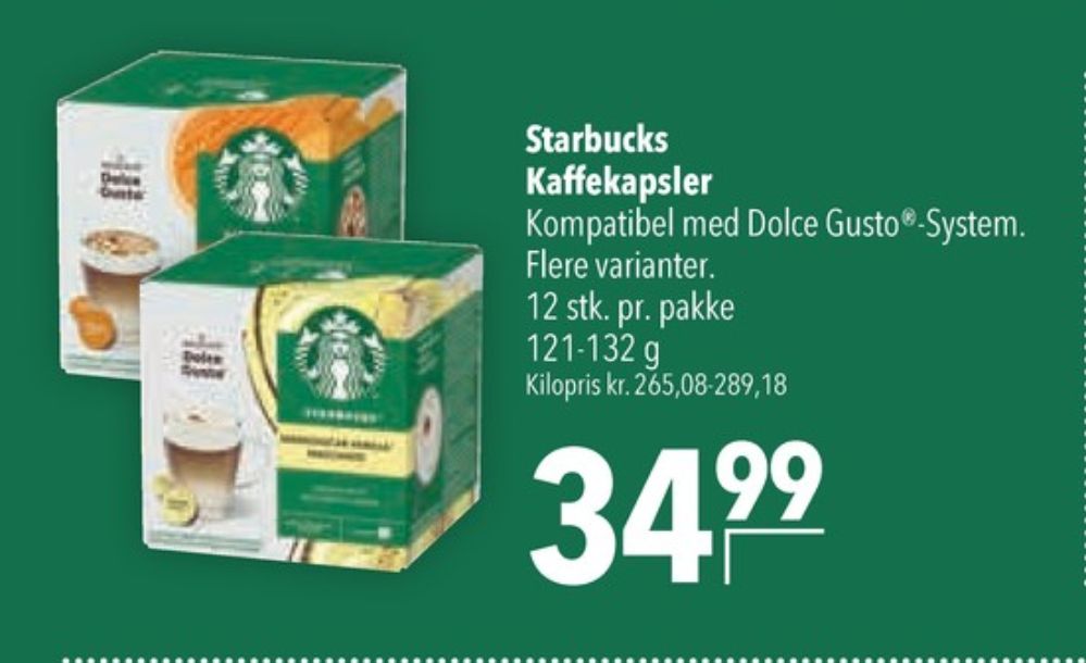 Starbucks Macchiato Madagascar Vanilla, Kaffekapsler