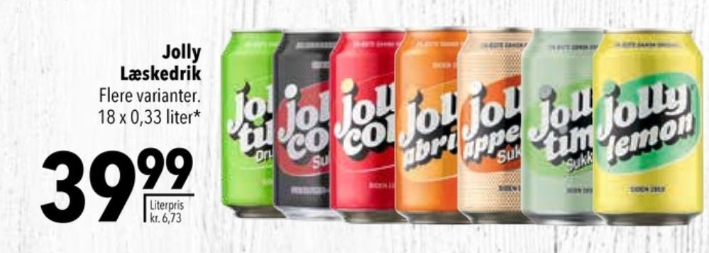 Jolly Abrikos, Abrikossodavand 18 pk.