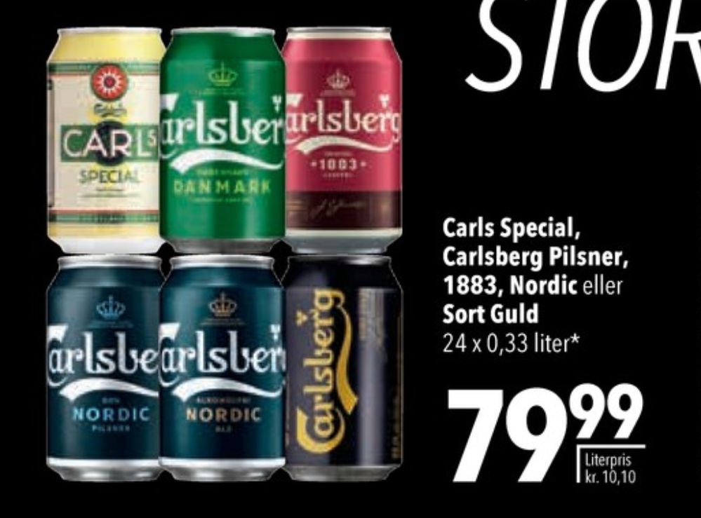 Carlsberg Sort guld, Øl 24 pk.