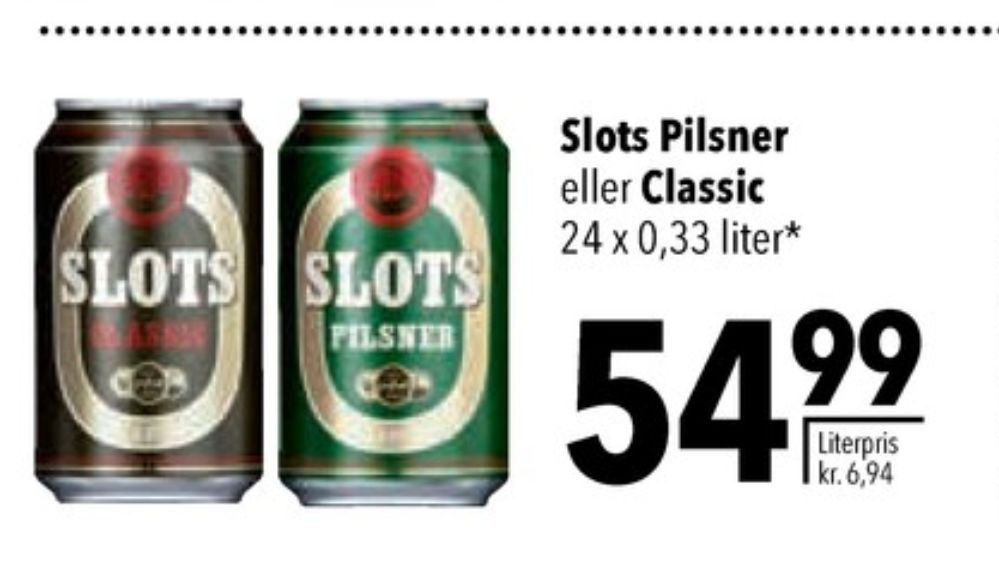 Slots Pilsner, Øl 24 pk.
