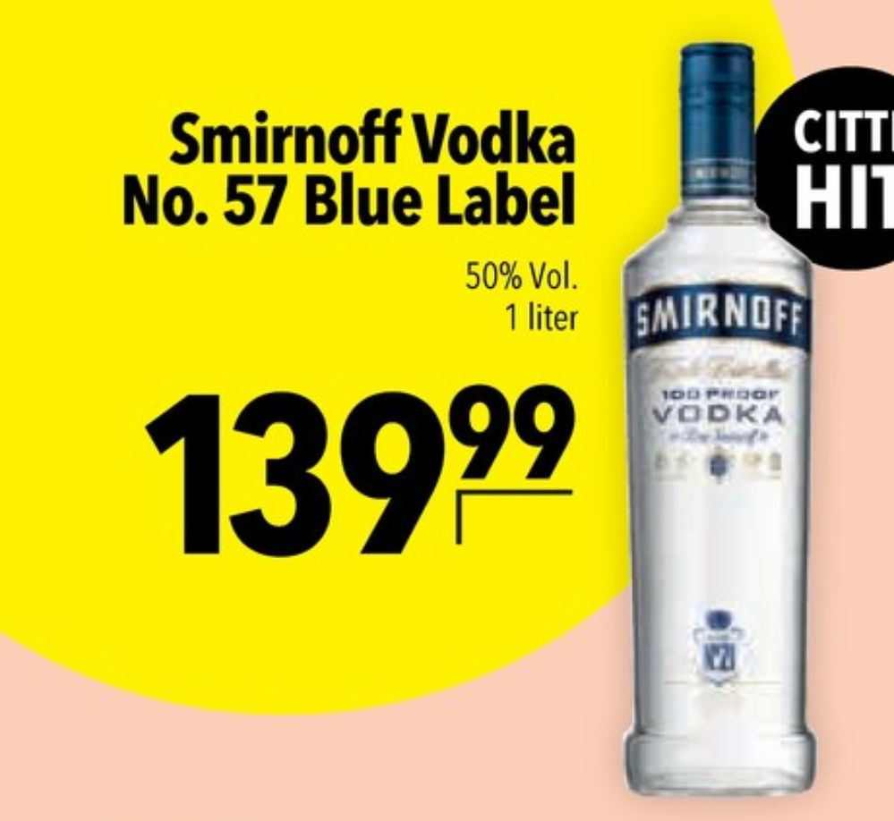 Smirnoff No 57 Blue Label, Vodka