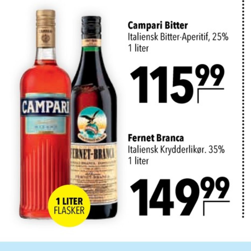 Campari, Bitter