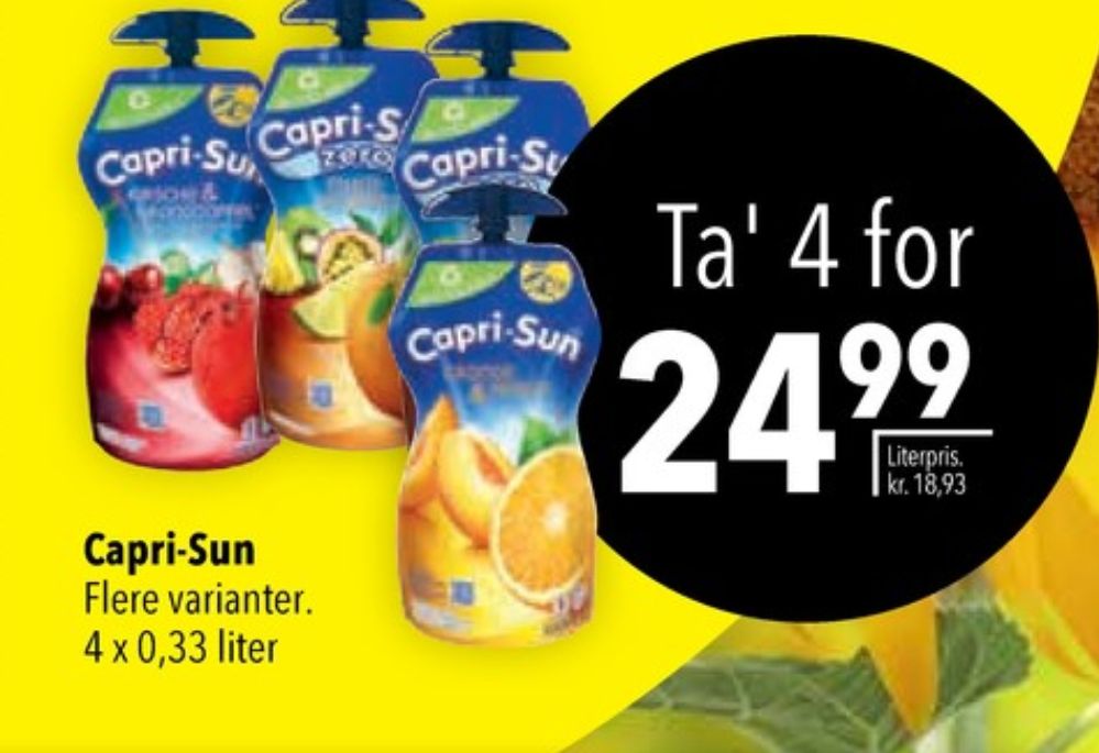 Capri-Sun, Frugtdrik Mango & Maracuja