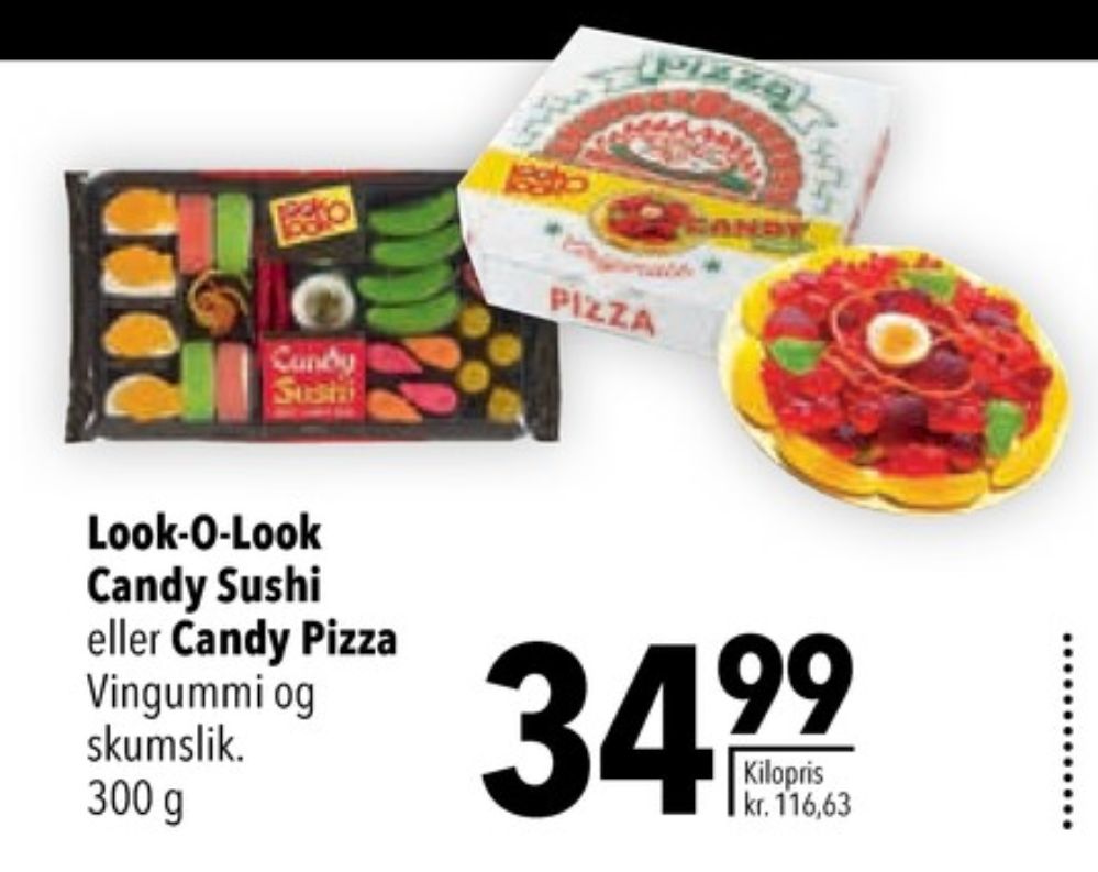 Look O Look Candy Sushi, Slik