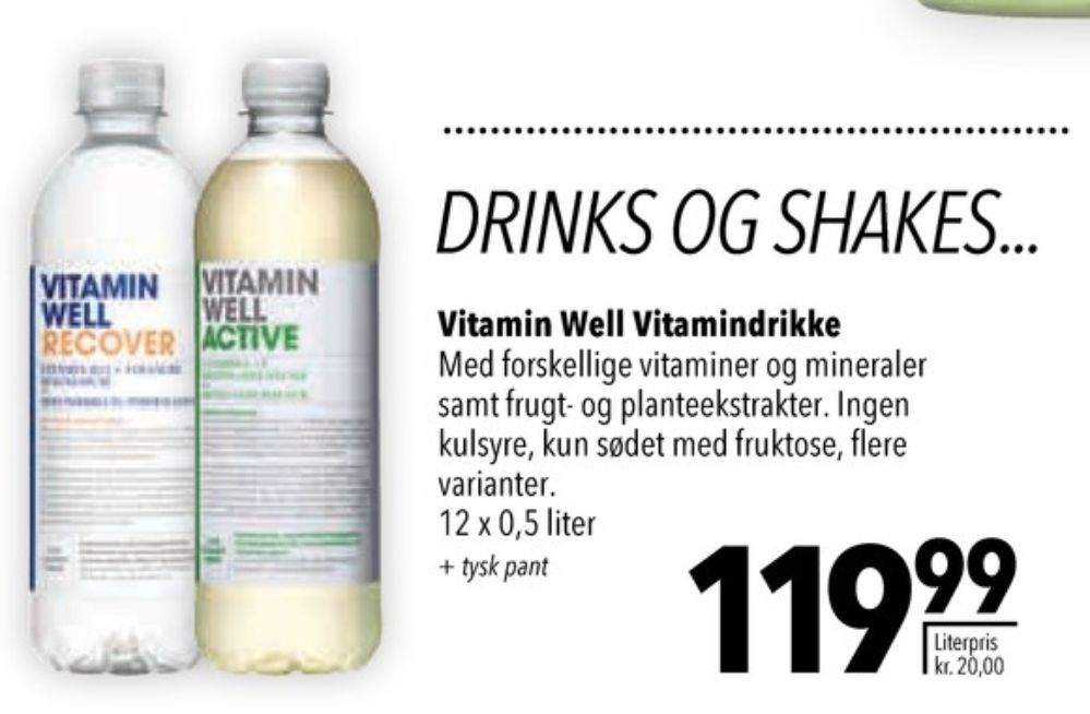 Vitamin Well Active, Vitamindrik 12 pk.