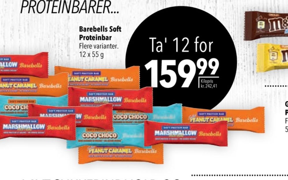 Barebells, Energibar