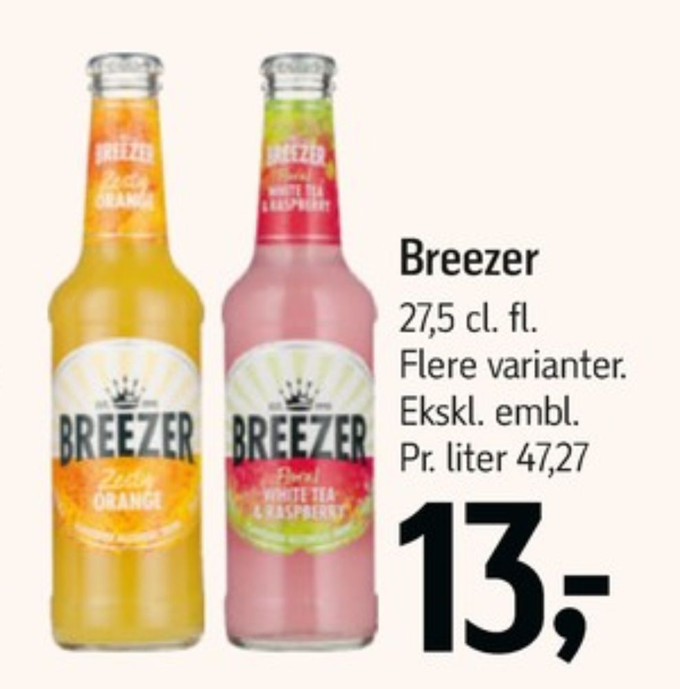 Bacardi Breezer, White Tea & Raspberry