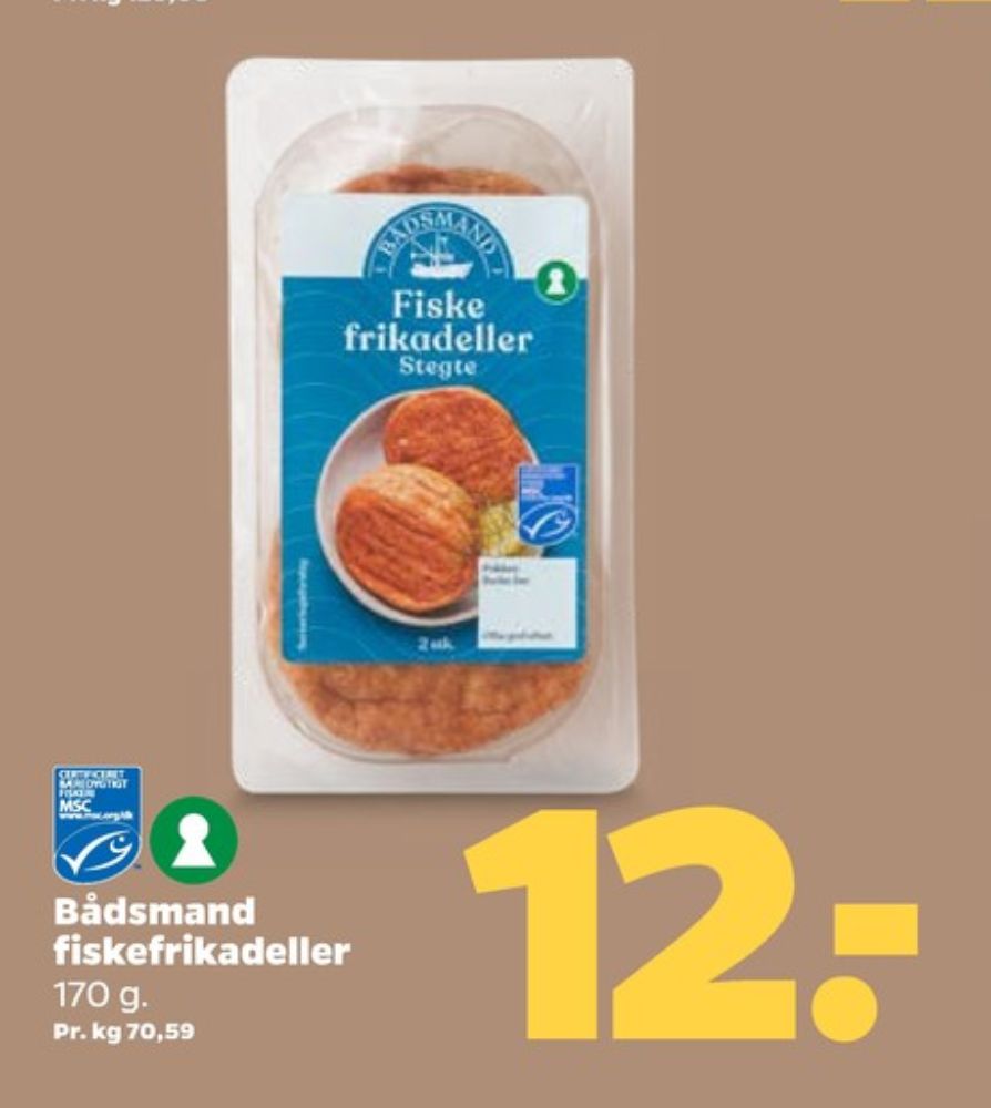 Bådsmand, Fiskefrikadeller
