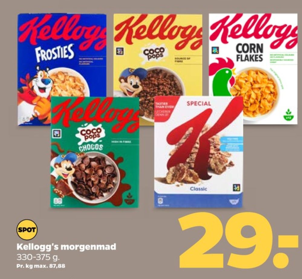 Kelloggs Special K, Morgenmadsprodukt