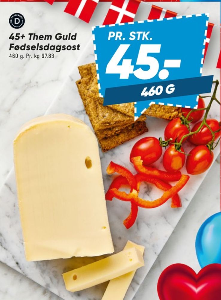 Skæreost Mellemlagret 45+